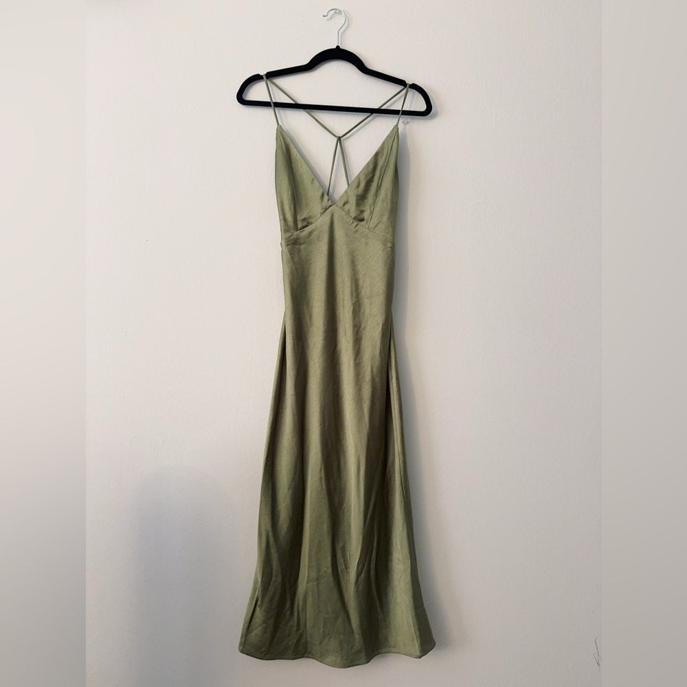 Hello Molly Midi Dress in Sage